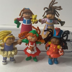 Cabbage Patch McDonalds Toys 3.5&quot; Tall  Set of 5 McDonalds Happy Meal Toys 1994
