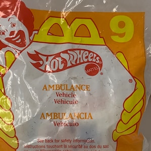 Hot Wheels Ambulance Happy Meal Toy NIP 1997 Vintage McDonalds