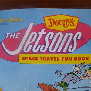 Denny&#39;s The Jetsons Space Travel Fun Book Hanna Barbera 1992
