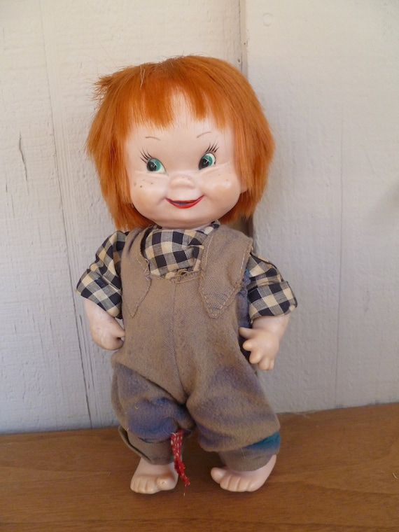 enfantdoll金髪のデニムオーバーオール人形 enfantdoll金髪のデニムオーバーオール人形