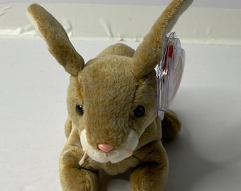 Ty Nibbly the Bunny Rabbit Beanie Babies Plush Bunny Rabbit W
