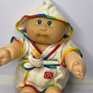 Cabbage Patch Kids Preemie Doll Green Eyes Hasbro 14&quot; Tall 1989 Stuffed Toy Doll *READ DESCRIPTION*