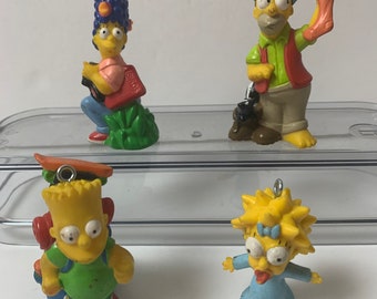 Décorations de Noël Les Simpsons pour décoration de gâteau Burger King 1990