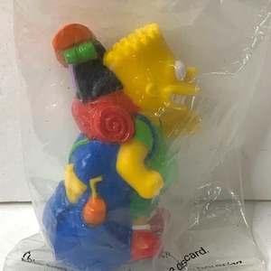 Bart Simpson Pvc Cake Topper &quot;The Simpsons&quot; New in Package 3&quot; Tall 1990