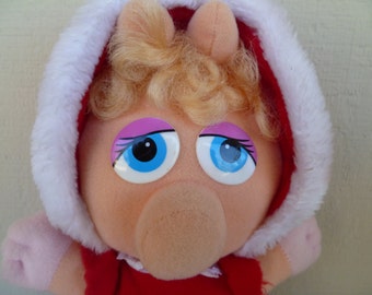 Baby Miss Piggy Plush Muppet Babies Plush McDonalds 10.5 " Tall 1987 * SKU CB5