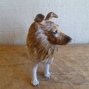 Rough Collie Dog Figurine Cake Topper 3.25&quot; Tall 1992