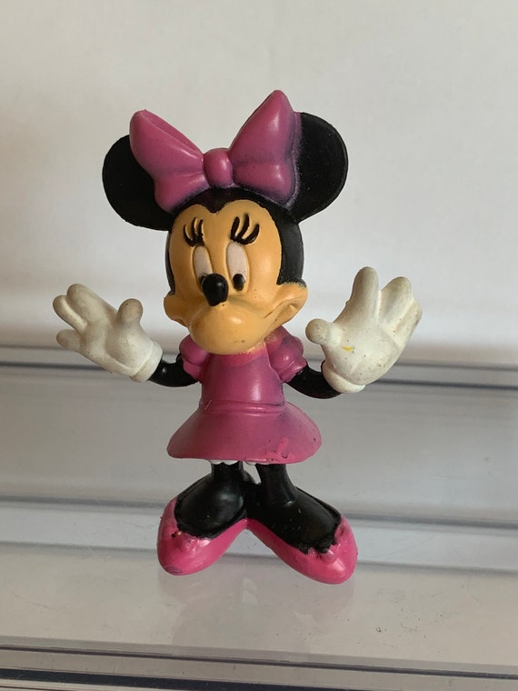 ディズニー ミニーマウス プラスチックフィギュア ケーキトッパー 拍手