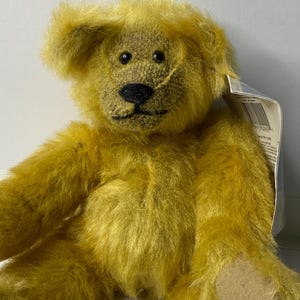 Russ Berrie Judy Senk Plush Weighted Teddy Bear Colby W/ Tags 13" Tall Stuffed Animal Toy