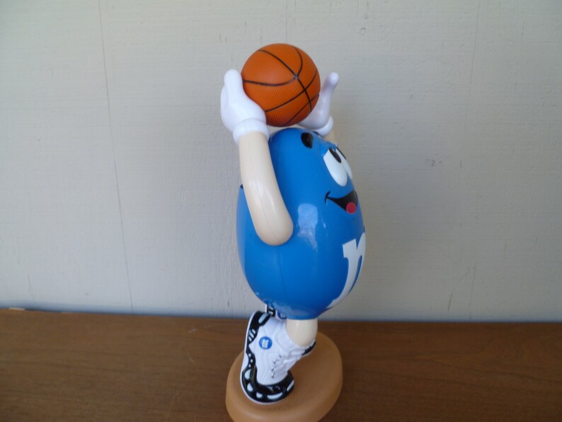 M /& M Blue Basetball Player Dispenser Advertising