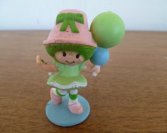 Strawberry Shortcake Deluxe Miniature "Lime Chiffon" with Balloons 2" Tall 1992