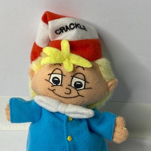 Kellogg&#39;s Rice Krispies Crackle Snap! Crackle! Pop! 12&quot; Tall 1997 Stuffed Toy Doll