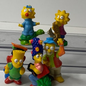 The Simpsons Christmas Ornaments Cake Topper Set of 5 Burger King