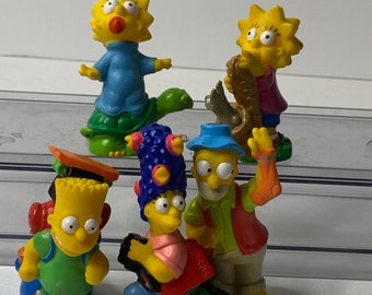 Set di 5 decorazioni natalizie per torte dei Simpson Burger King