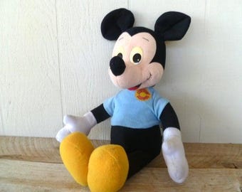 Talking Mickey Mouse Doll Playskool 22" 1988 Stuffed Toy Doll