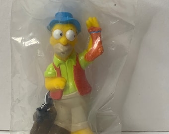 Homer Simpson Pvc Cake Topper The Simpsons New in Package 3" Tall 1990