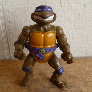Teenage Mutant Ninja Turtles Donatello Action Figure Missing Shell 4.5&quot; Tall  1989