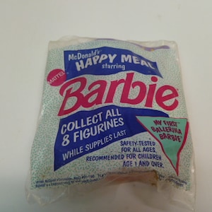 Mattel McDonalds Holiday Barbie Figurine &quot;My First Ballerina Barbie&quot; 1991 NIP
