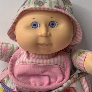 Cabbage Patch Toddler Collection Doll  Blue Eyes 12&quot; Tall 1992 Hasbro Stuffed Toy Doll