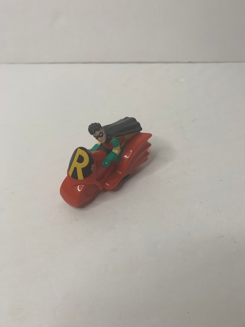 D C Comic Batman Robin Figure Cake Topper 2 Tall x 3 Long 1993 image 4