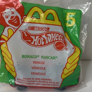McDonalds Hot Wheels &quot;Ronald Nascar&quot; Happy Meal Toy 1998 NIP Vintage