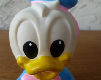 Disney Donald Duck Squeeze Toy 5" Tall 1984
