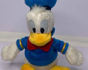 Donald Duck Bean Bag Plush With Sailor Outfit Disney No Tag 10" Tall Stuffed Animal Toy