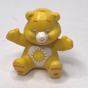 Care Bear Funshine Bear Pvc Cake Topper 1.5&quot; Tall Sitting