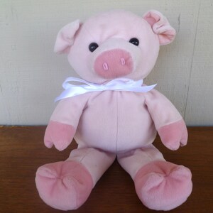 Kellytoy Pink Plush Pig Piggy 14&quot; Tall Super Soft! Stuffed Animal Toy