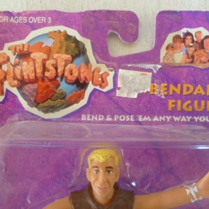 Flintstones Barney Bendable NIP Hanna Barberra 1993 Universal Studios