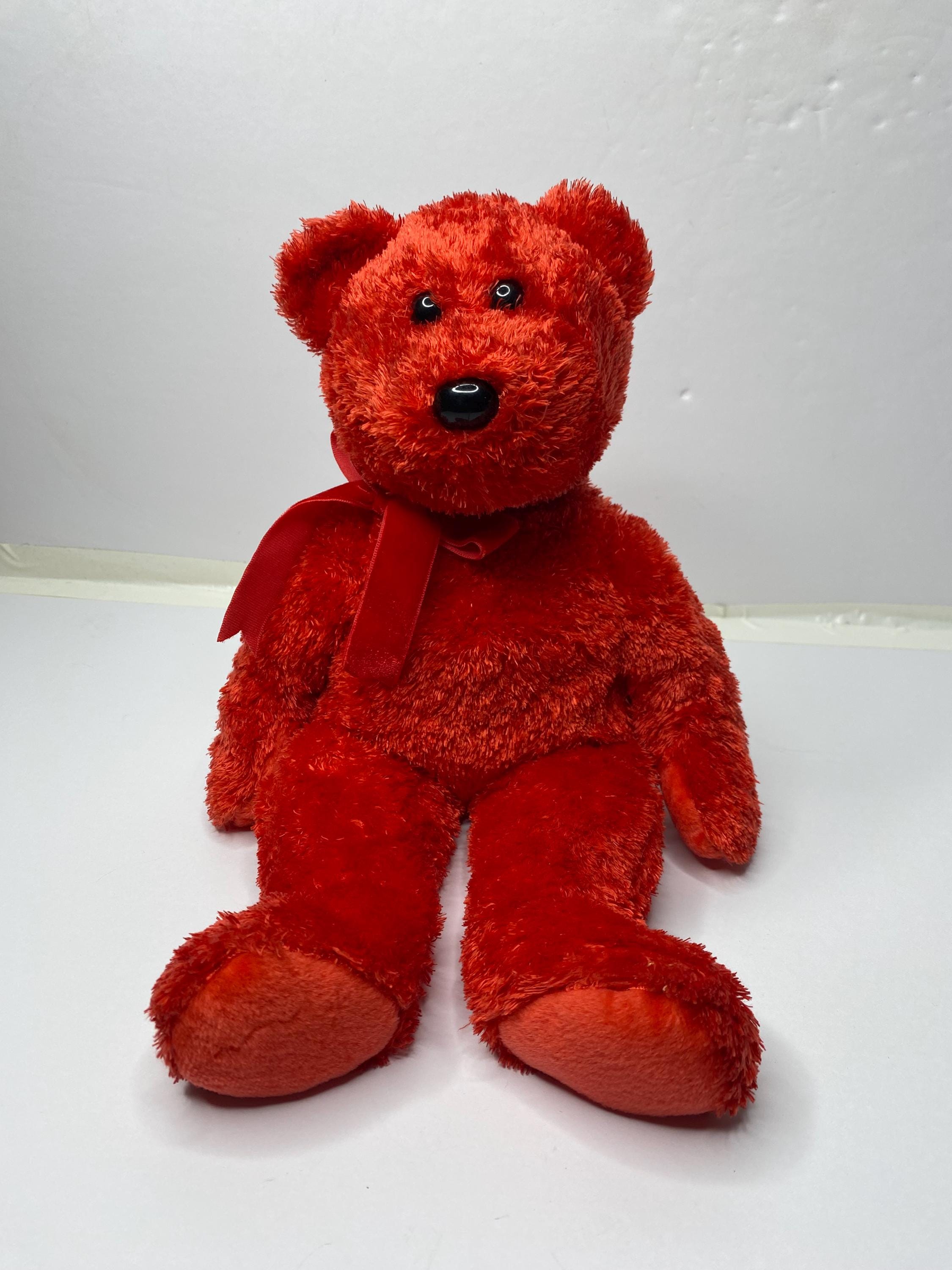 希少 Ty シズル ザ ベア ビーニー バディーズ ぬいぐるみ レッド