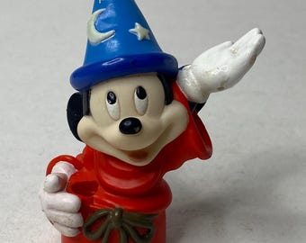 Walt Disney Mickey Mouse Water Bottle Topper Pvc Cake Topper 3.5" Tall