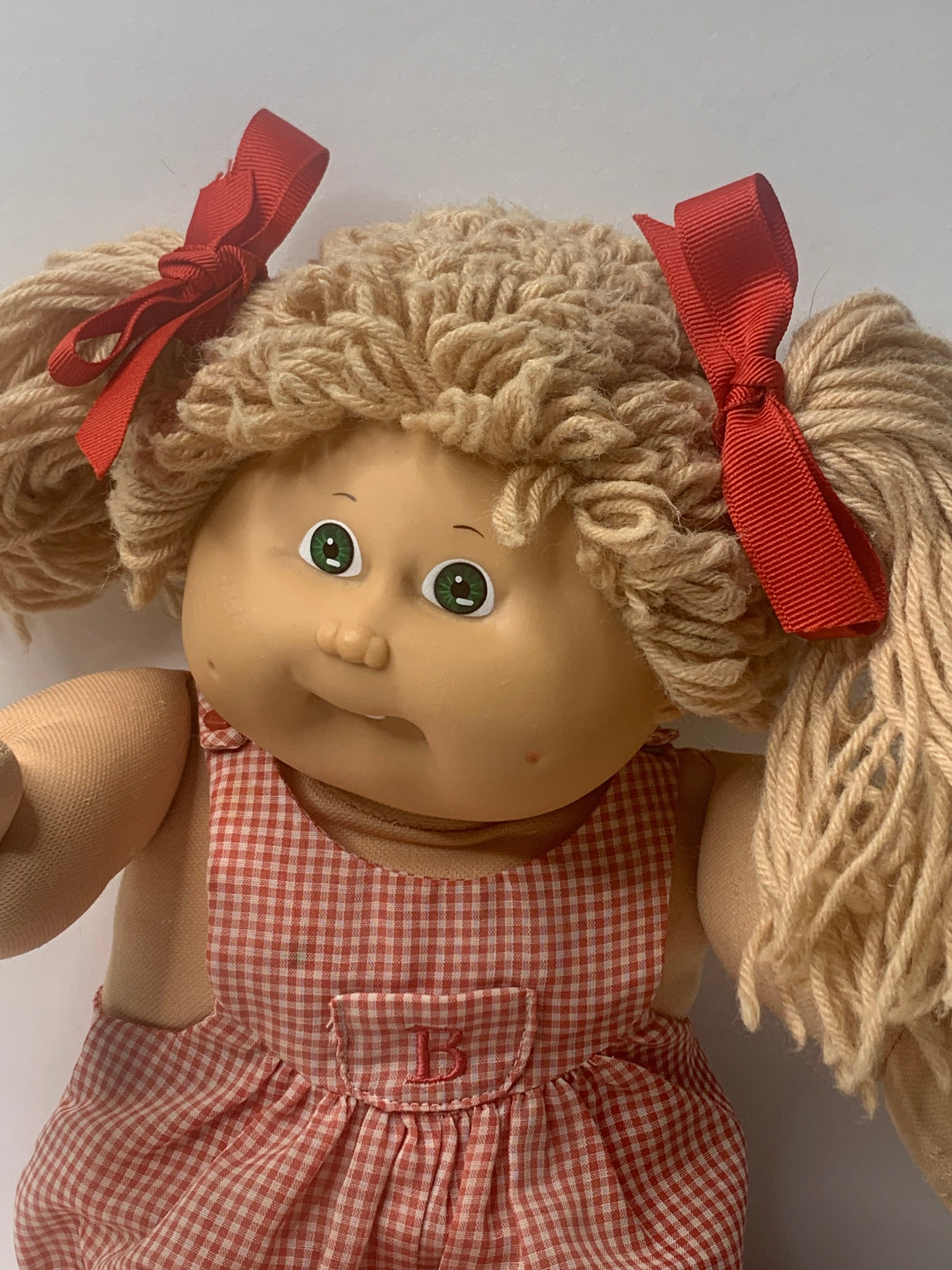 Cabbage Patch Doll Blond Hair Green Eyes 17