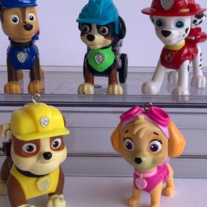 Paw Patrol Christmas Ornaments 3" Tall Set of 5