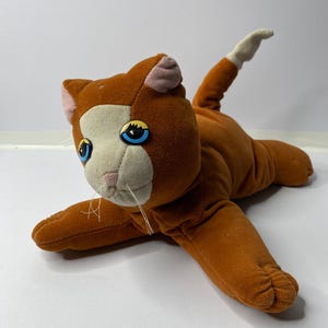 Tonka Pound Purries Plush Cat 14" Long 1985 Stuffed Animal Toy *READ DESCRIPTION*