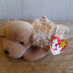 Ty Beanie Babies Plüsch Welpe Hund Spunky W / Tags 9 Long 1997 Stofftier Spielzeug. Bild 2