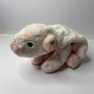 Peluche de cerdo Ty Squealer, Beanie Buddy, de 13" de largo, de 1998