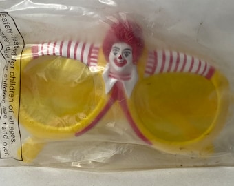 Ronald McDonald Sunglasses 5&quot; Wide 1995 New in Bag Happy Meal Toy