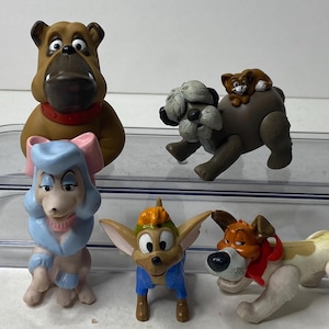 Disney Oliver and Company Set of 5 McDonalds Happy Meal Toys