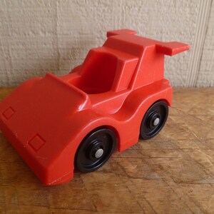 Fisher Price Little People Red Race Car Vintage  1983