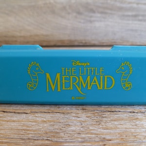 Disney Little Mermaid Pencil Case Box 3.5&quot; Wide