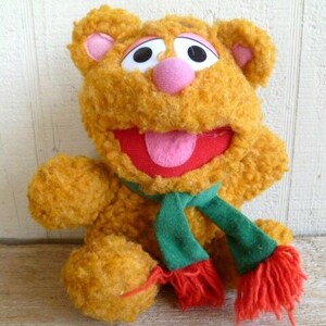 Muppet Plush Baby Fozzie Bear 8&quot; Tall 1987 Stuffed Animal Toy McDonalds