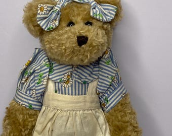 Pluszowy miś Artisan Flair Jointed Bear w kolorze brązowym, 11 cali wysokości, 1997 r.