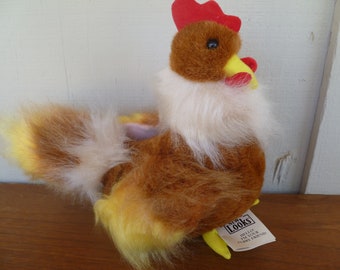 Rooster Plush New Look Flowers Inc. W/ Tag 10" Tall Stuffed Animal Toy