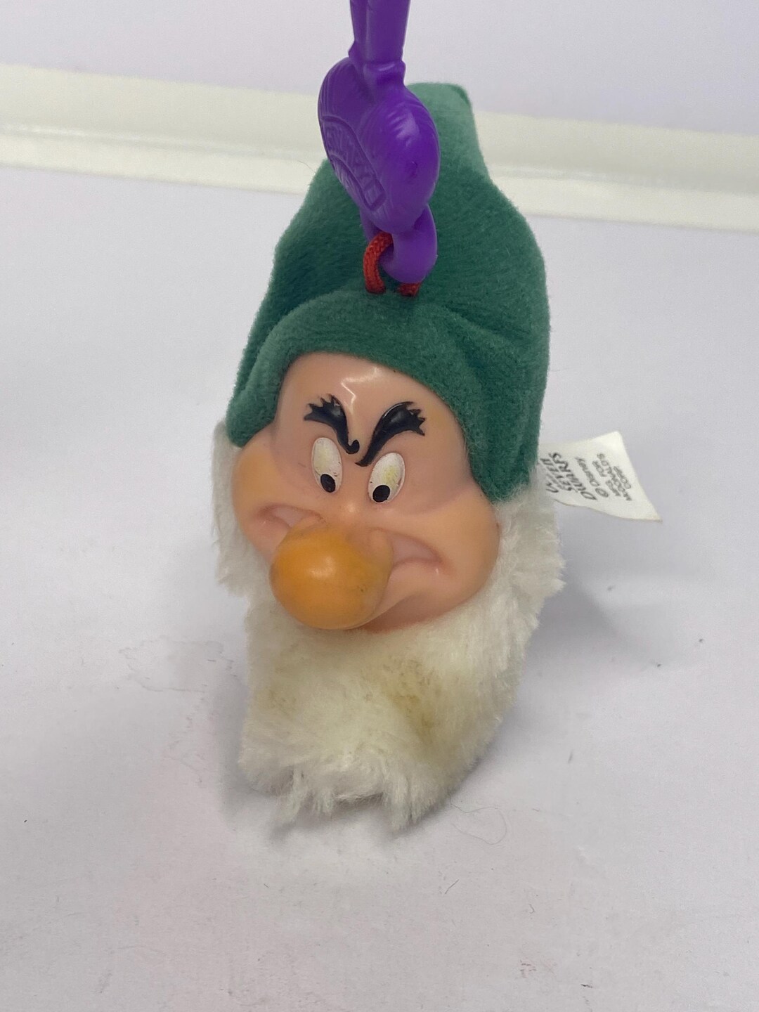 Disney Seven Dwarfs Grumpy Key Chain Back Pack Clip Mcdonald's Happy ...
