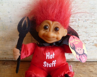 Russ Berrie Troll Devil "Hot Stuff" W/ Tags 9" Tall