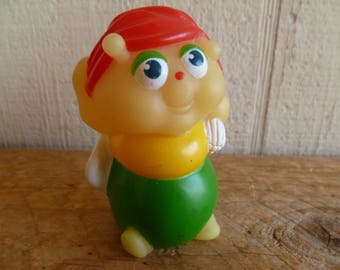 Marionetas de dedo Glo Worm Friends, Clutter Bug, para tarta, 7,6 cm de alto, 1986, Playskool