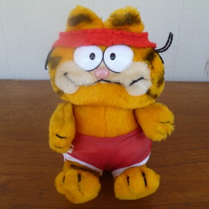 Peluche « Jogger Exerciser » du film Garfield Movie, 20 cm (8 po.) de haut, 1981