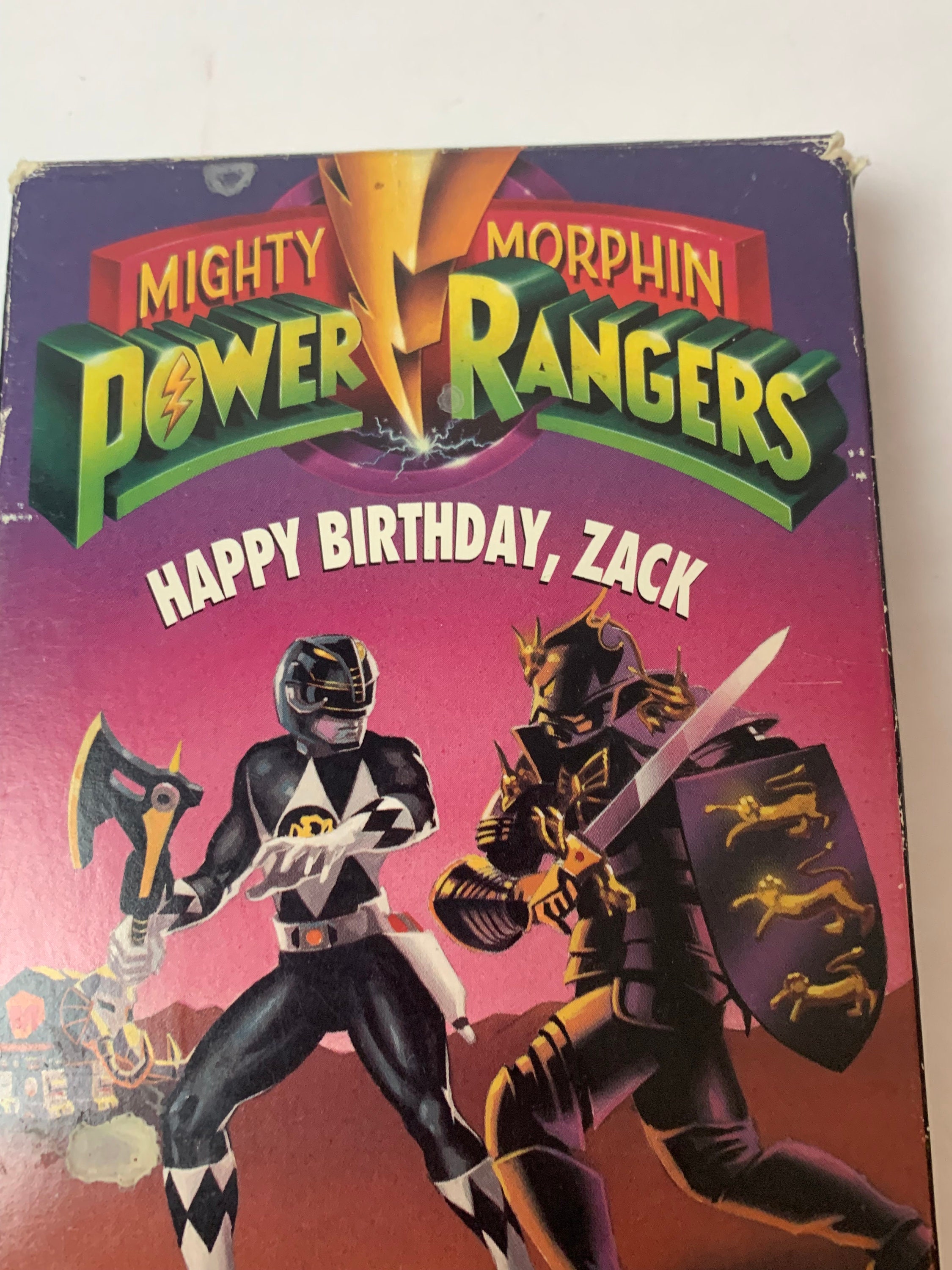 Mighty Morphin Power Rangers Happy Birthday Zack, Movie VHS 1993