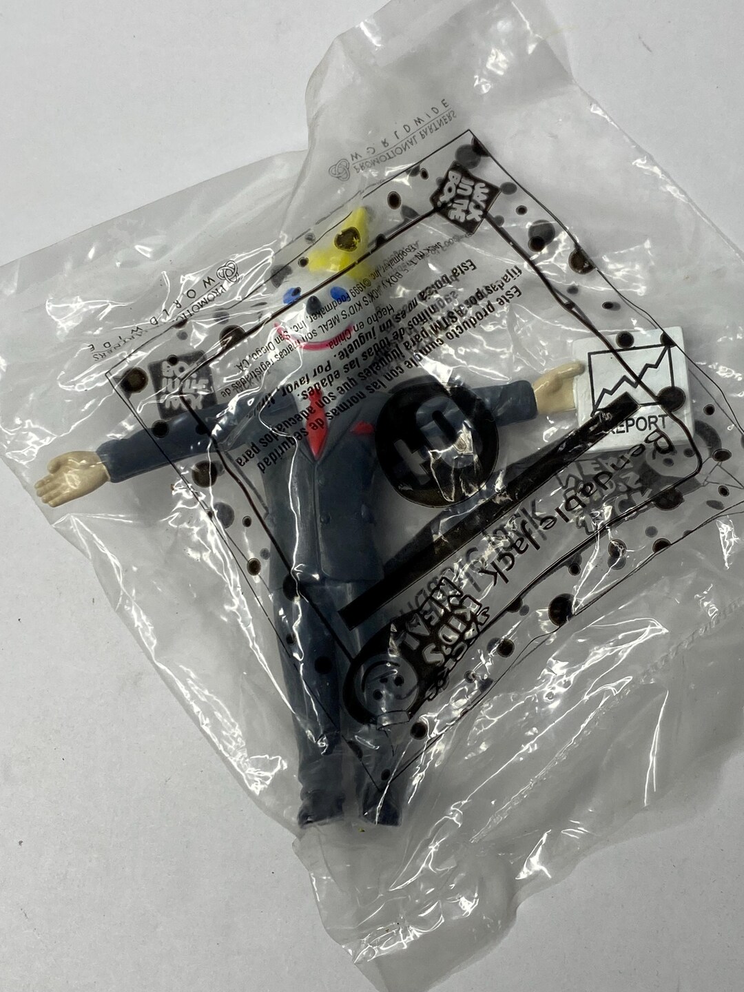 Jack in the Box Jack W/ Report NEW in Package Bendables 4.5
