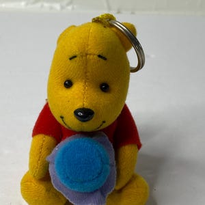 Disney Winnie the Pooh Key Chain Zipper Coin Purse 6&quot; Tall